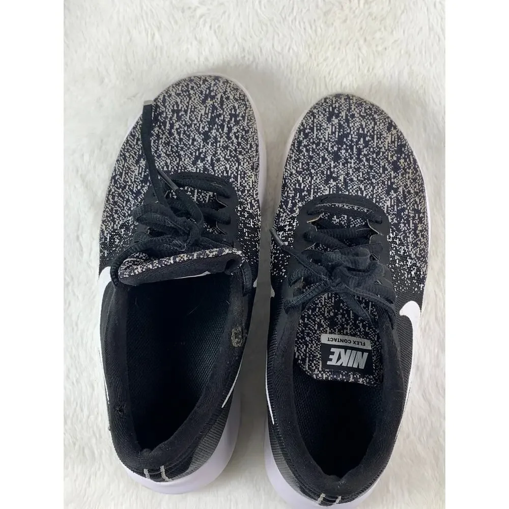 Nike Flex Contact Women’s Size 6.5 Black White Oreo Workout Shoes 908995-002